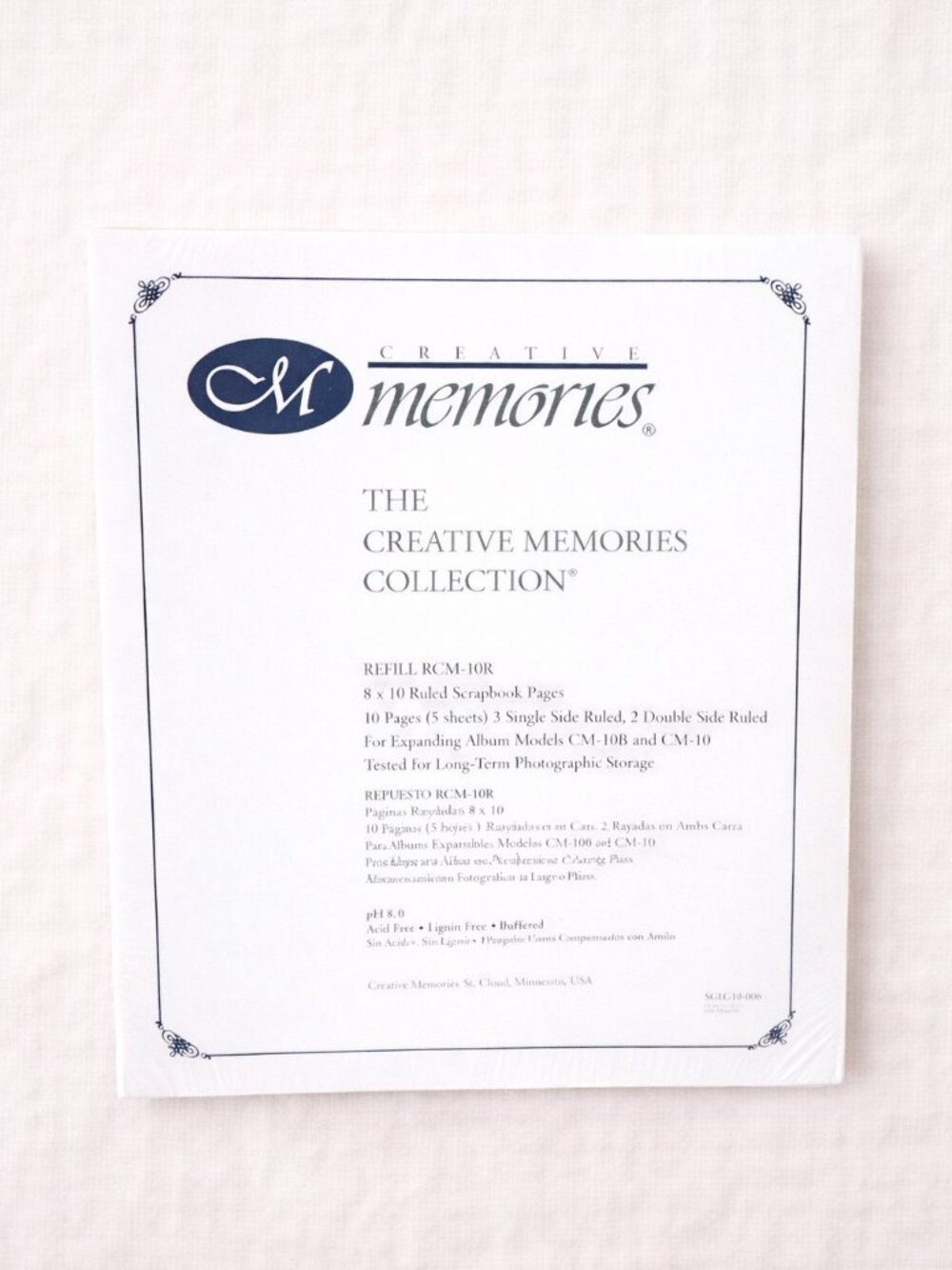 Creative Memories 8x10 Ruled Scrapbook Refill Pages RCM-10R Retired New